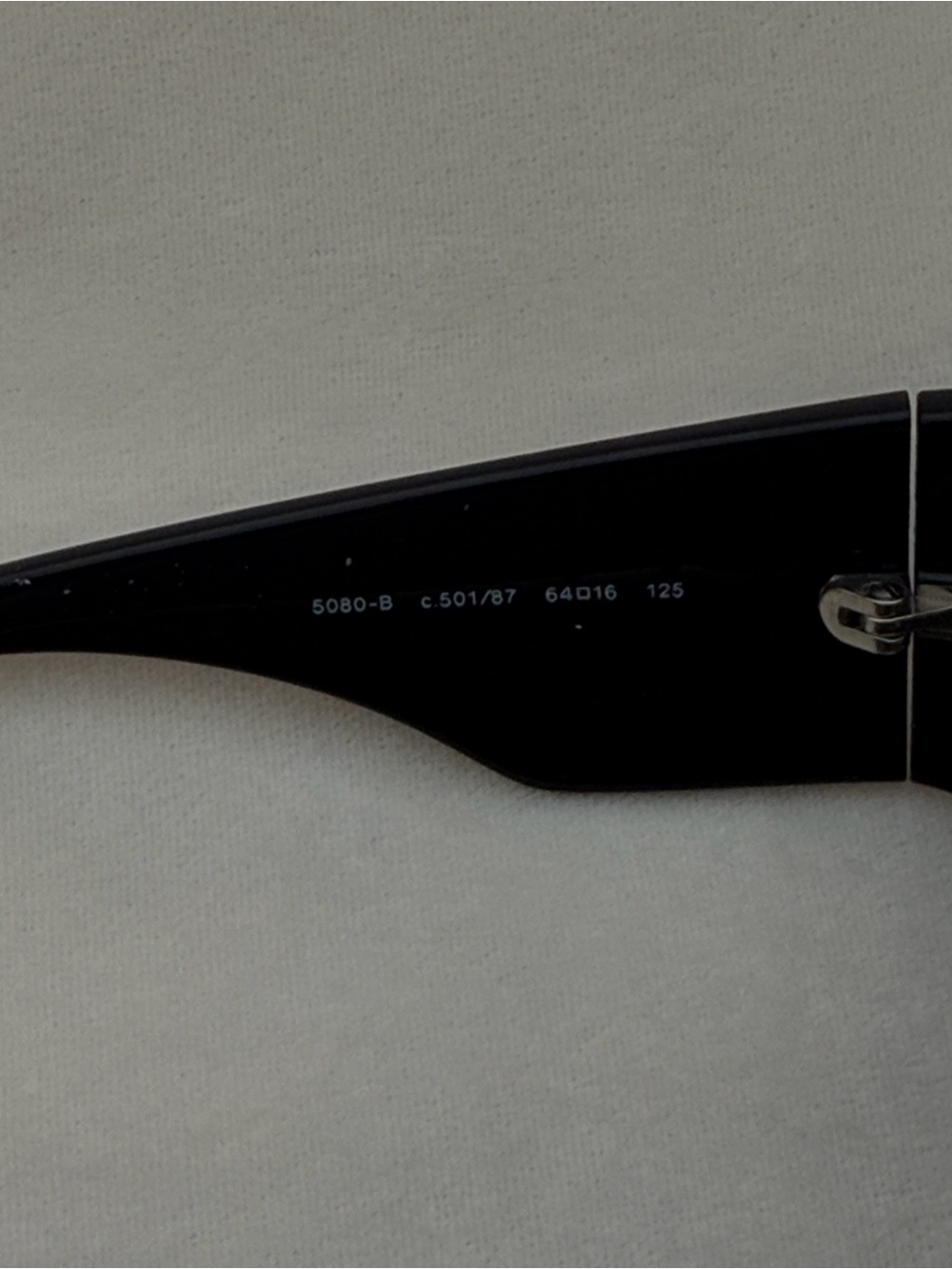 CHANEL Black Shield Sunglasses with Crystal Logo Detail - Picture 4 of 9
